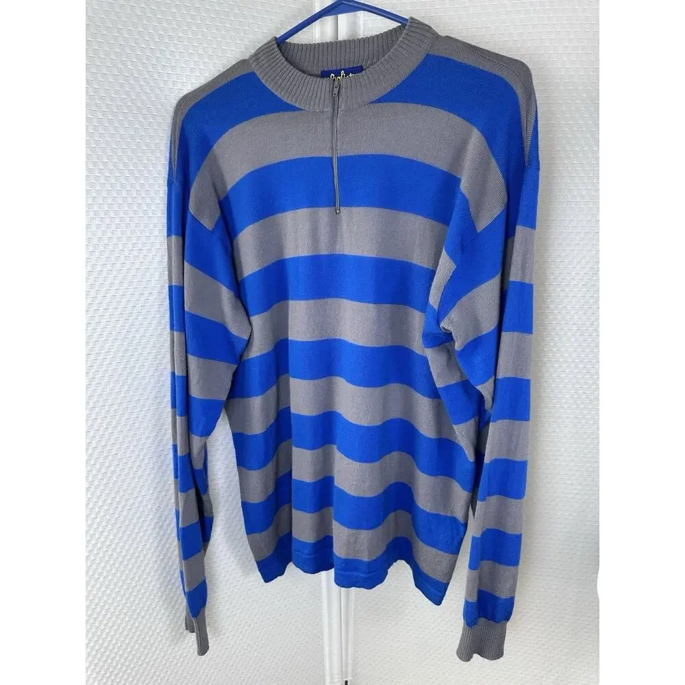 WOOLISTIC Men’s XL Merino Wool Vtg Style Sweater Cycling ARCORE 46” Chest